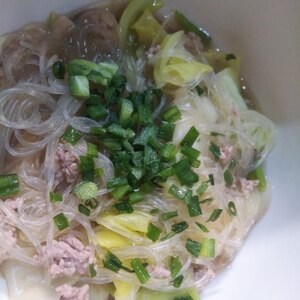 市販品利用DE〜スープ餃子with春雨